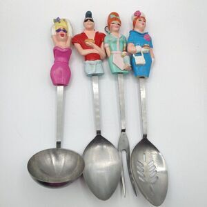 Vintage Serving Utensils Decorative 50s Style MCM Kitchen Decor  Figurines Rare